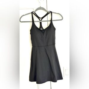 Madewell MWL Athletic Dress Built-In Shorts Pockets Black NWT XXS
